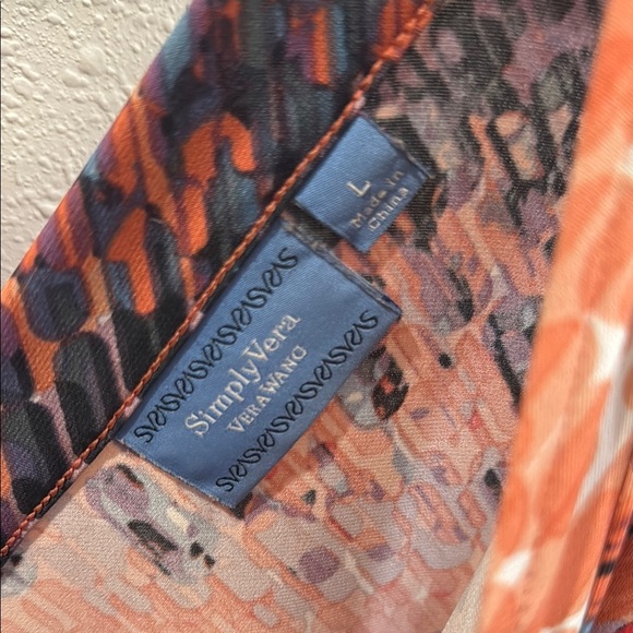 Simply Vera Colorful Patterned Dress - Picture 2 of 3